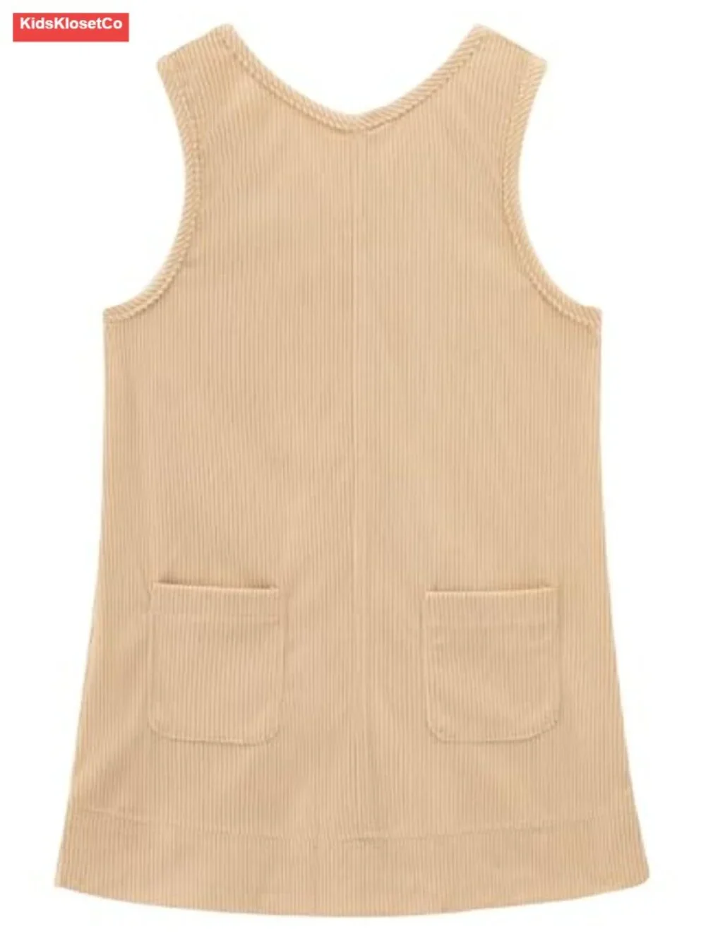 Corduroy Jumper Dress with Pockets